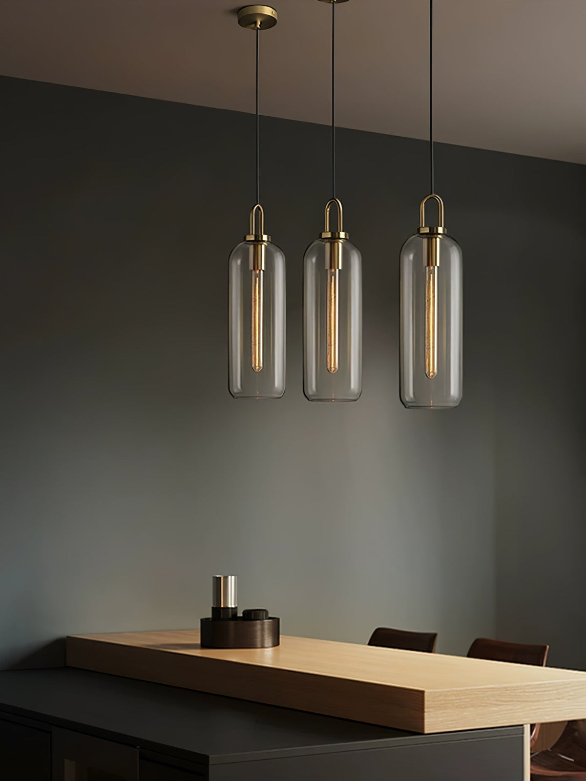 Glass Globe Hanging Light Fixture with Adjustable Cord for Dining Room Kitchen Island Bedroom Modern Minimalist Ceiling Pendant Lamp