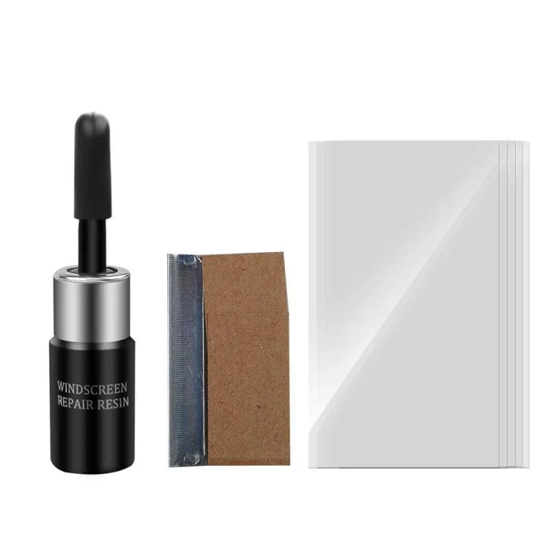 Windshield Repair Kit with Clear Resin, Window Crack Repair for Cars, Glass Repair Kit for Windows and Glass Panels