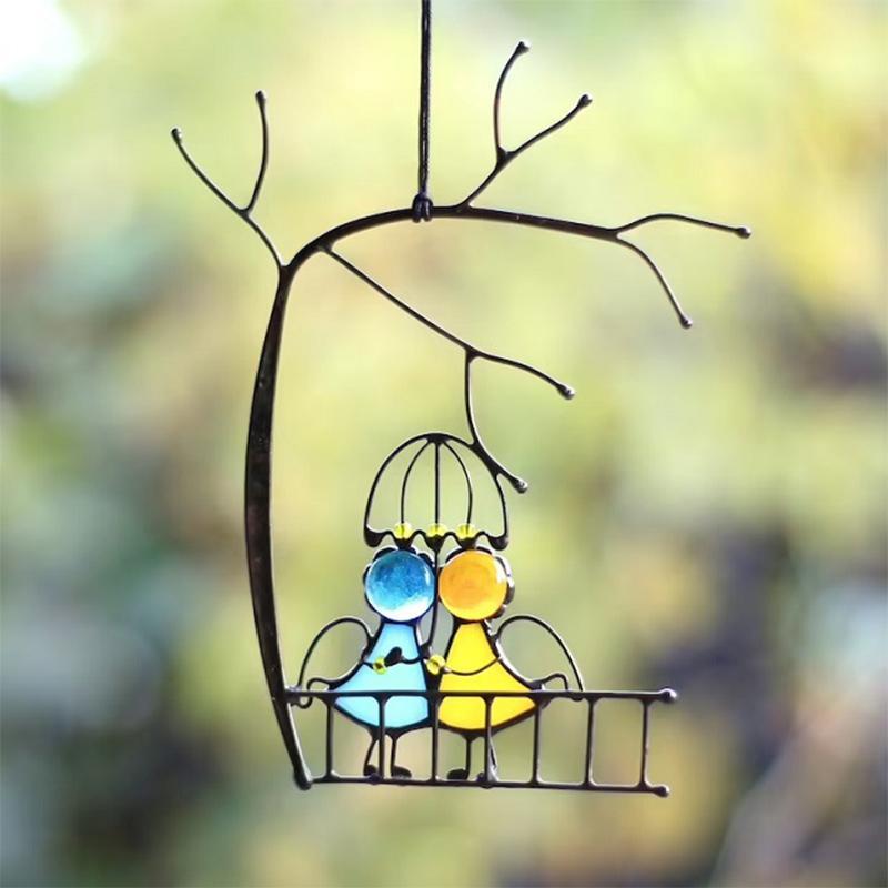Gleisa Crystal Suncatcher - Handmade Glass with Rainbow Reflections