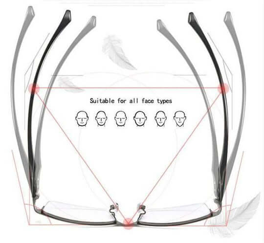 Progressive Reading Glasses Multi-Focus Lenses Near Far Vision Anti-Glare UV Protection Eyewear for Screen Reading Driving Daily Use Compute