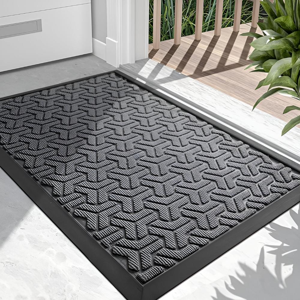Glenwood Door Mat - Durable Geometric Design, Non-Slip Outdoor Welcome Mat