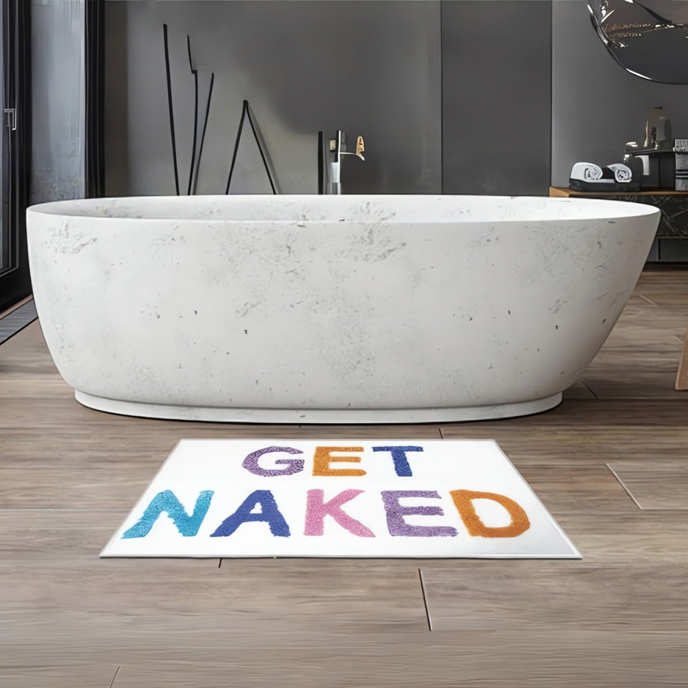 Get Naked Bathroom Mat - Microfiber, Non-Slip, Absorbent