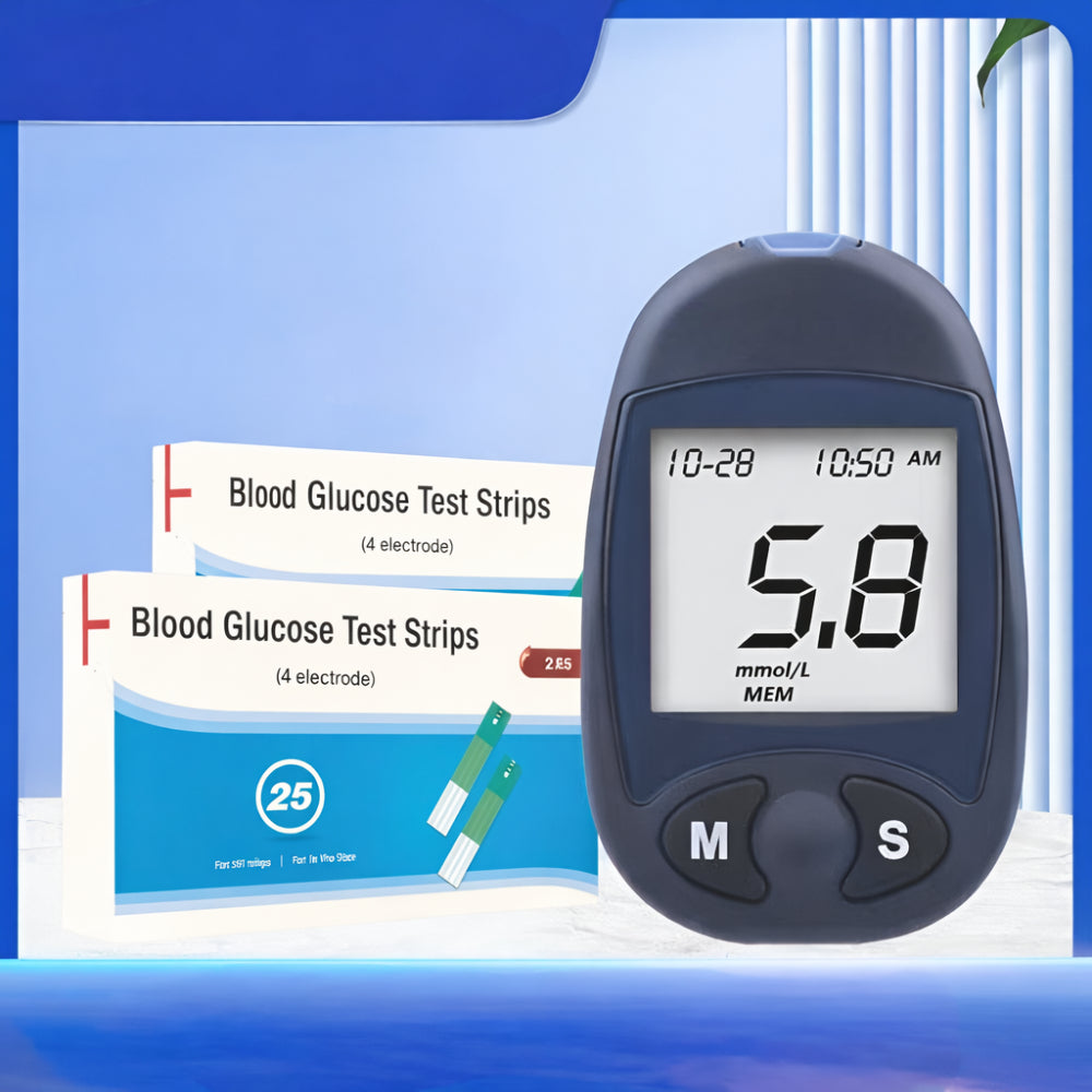 Blood Glucose Monitor with Quick Readings | Portable Testing Solution for Daily Health Management