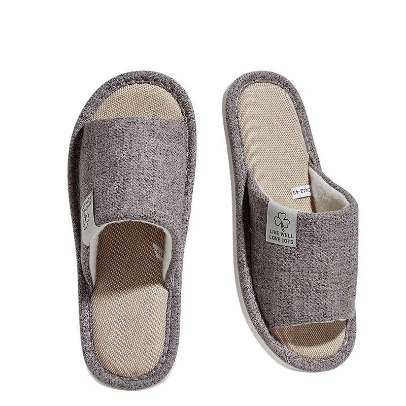 Open-Toe House Slippers – Breathable Lightweight Indoor Slides with Non-Slip Sole for Kitchen, Living Room & Guests