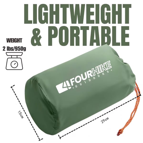 GreenCloud Air Sleeping Pad | Inflatable Camping Pad with Built-in Pillow | Ultimate Comfort for Outdoor Adventures