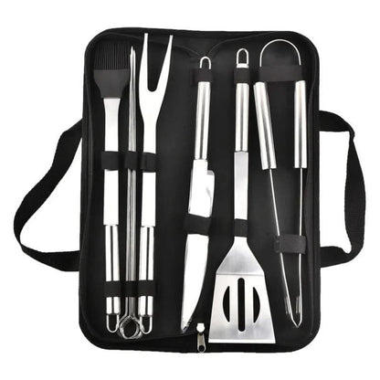 EMBERSET – Stainless Steel BBQ Tool Set for Outdoor Cooking