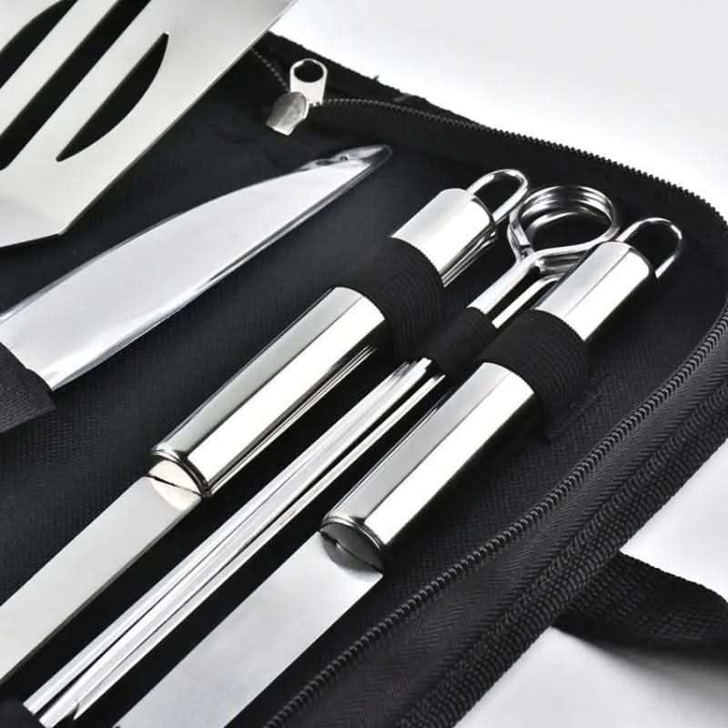 EMBERSET – Stainless Steel BBQ Tool Set for Outdoor Cooking