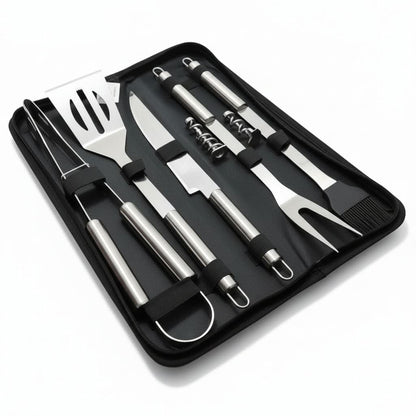 EMBERSET – Stainless Steel BBQ Tool Set for Outdoor Cooking