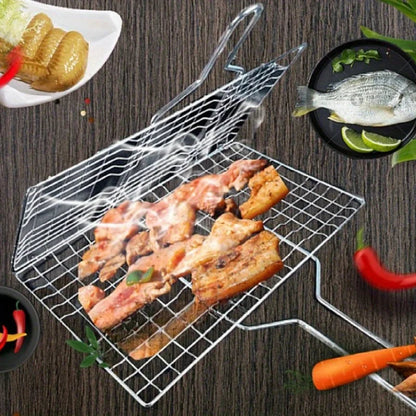 Grillaro | Foldable Grill Basket for Veggies & Fish with Non-Stick Coating | Perfect for BBQ and Easy Cleanup