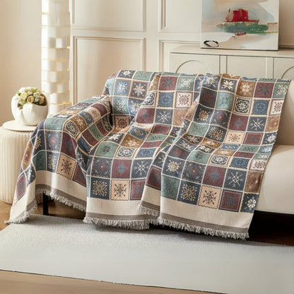 Grove Sofa Cover - Reversible Chenille, Bohemian Style