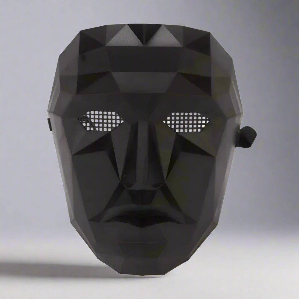 Guard Mask Costume Set | Adult Jumpsuit with Accessories for Bold Dress-Up
