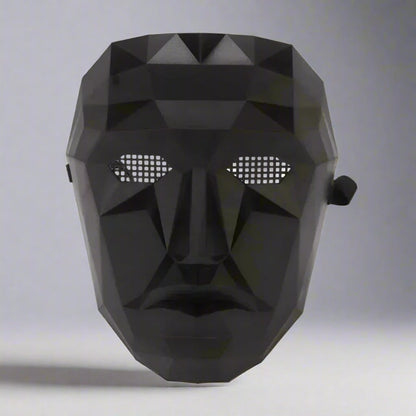 Guard Mask Costume Set | Adult Jumpsuit with Accessories for Bold Dress-Up