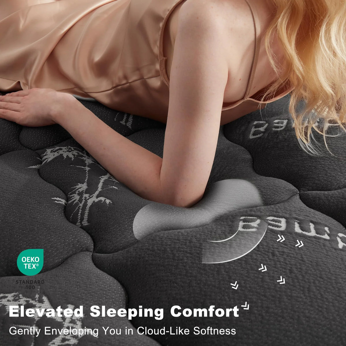 Bamboo Mattress Toppers Quilted Ultra Soft, Cooling Mattress Topper Twin Queen King, Non Toxic Bed Topper for Hotel Use