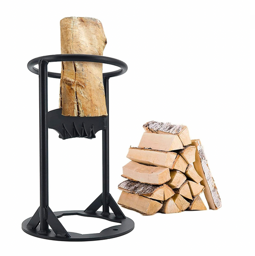 Effortless Wood Splitting Tool | Durable Carbon Steel Axe with Beveled Design | Safe Firewood Preparation for All Ages