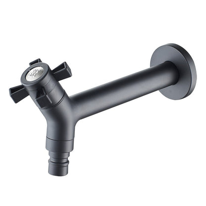 Wall-Mount Outdoor Garden Faucet | Cold Water Hose Spigot with Brass Valve & Stainless Steel Body for Yard, Patio & Balcony