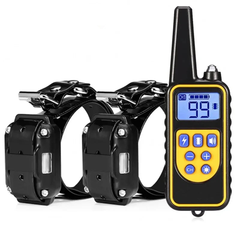 Remote Dog Training Collar with Waterproof Receiver, Rechargeable Battery & 1000 ft Range for Small to Large Dogs