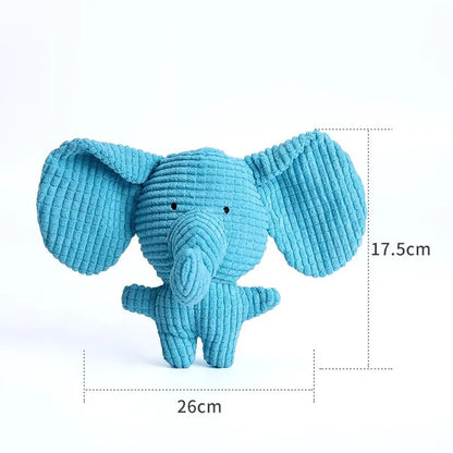 Plush Dog Squeaky Toys for Chewing – Durable Soft Animal Chew Toys with Crinkle Sound – Interactive Tug Toys for Small Medium Large Dogs