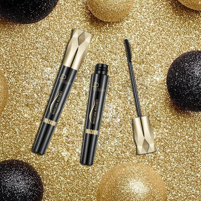 Fiber Lash Mascara for Lengthening & Volume - Smudge-Proof Formula for All-Day Wear - Hypoallergenic Eye Makeup for Sensitive Eyes &