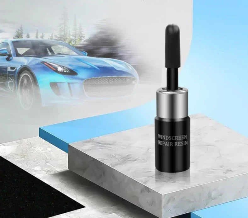 Windshield Crack Repair Kit – DIY Auto Glass Chip Fixer with Resin & Applicator for Car Windows, Mirrors & Glass Surfaces