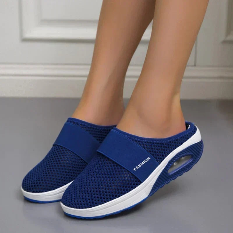 Women's Cushioned Walking Sneakers with Air Sole Technology for All-Day Comfort and Joint Support