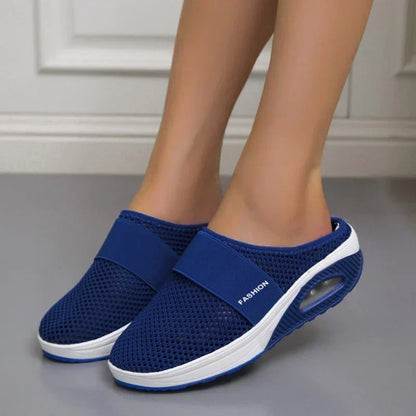 Women's Cushioned Walking Sneakers with Air Sole Technology for All-Day Comfort and Joint Support