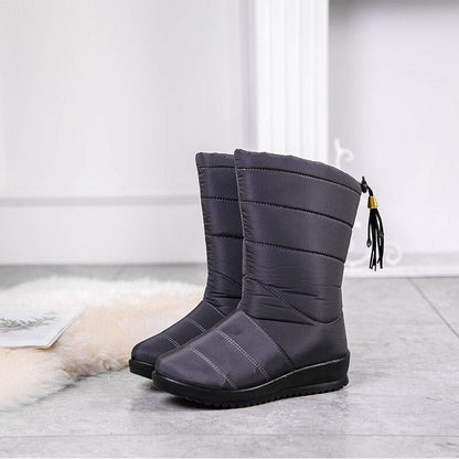 Insulated Winter Boots for Women – Plush Faux Fur Lining, Anti-Slip Sole, Wide Fit Snow Footwear for Hiking & Daily Wear