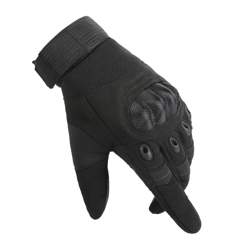 Tactical Touchscreen Gloves for Men – Full Finger Military Style Work Gloves with Adjustable Wrist Strap, Non-Slip Palm Padding for