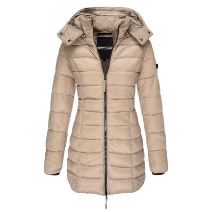Women's Hooded Trench Coat – Oversized Warm Jacket for Fall Winter Spring – Water-Resistant Long Windbreaker