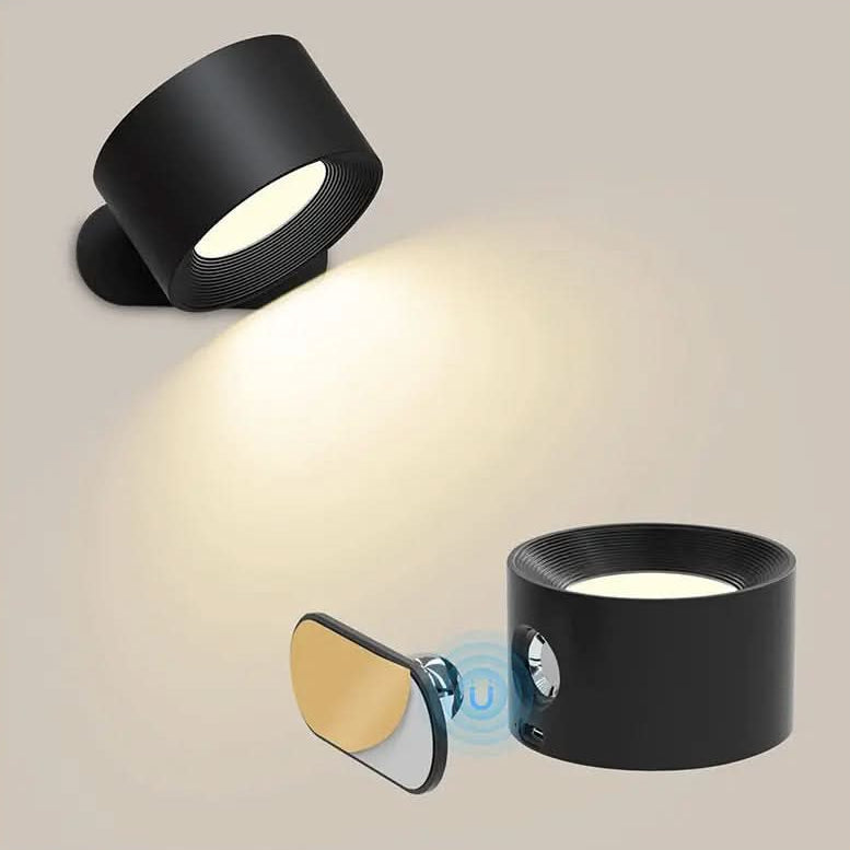 Swivel Wall Sconce LED Rechargeable Touch Control 3 Light Modes USB Powered 360 Degree Rotation Cordless Bedroom Reading Nightlight Hallway