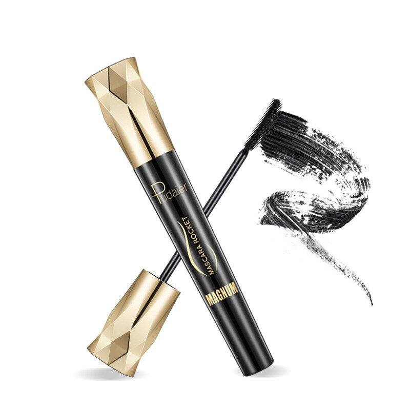 Fiber Lash Mascara for Lengthening & Volume - Smudge-Proof Formula for All-Day Wear - Hypoallergenic Eye Makeup for Sensitive Eyes &