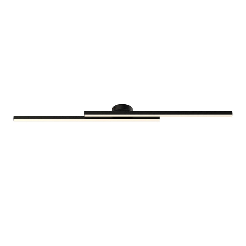 35-Inch Linear LED Vanity Light Fixture in Black – Adjustable Color Temperature Bathroom Mirror Lighting for Modern Hallways, Entryways & Po