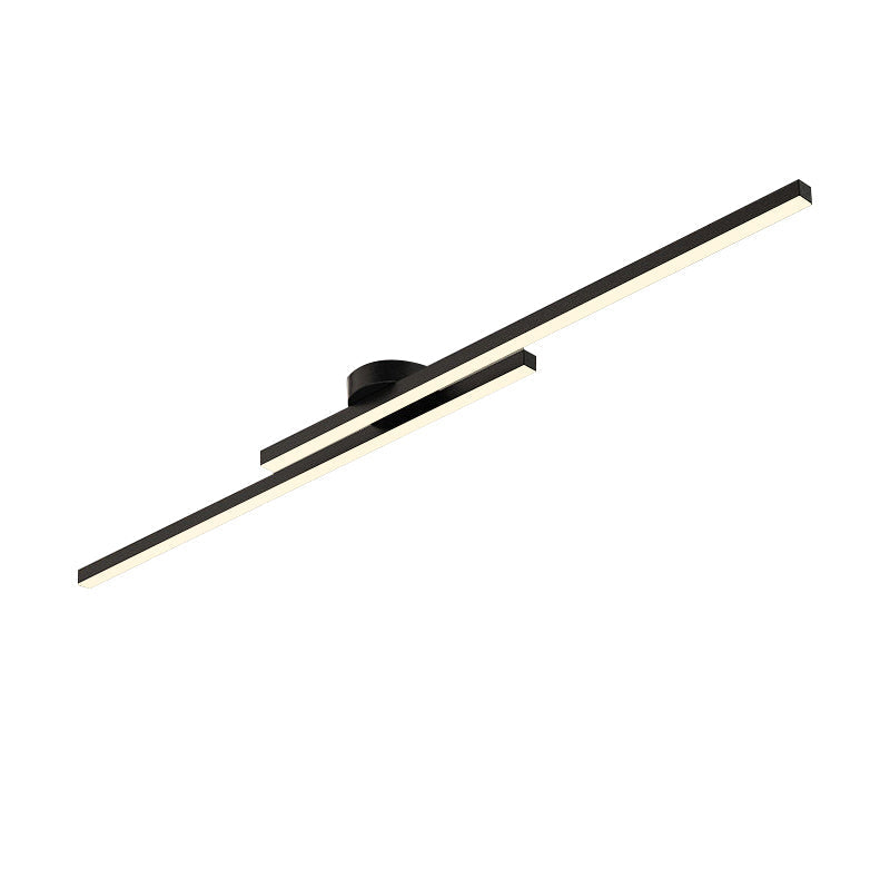 35-Inch Linear LED Vanity Light Fixture in Black – Adjustable Color Temperature Bathroom Mirror Lighting for Modern Hallways, Entryways & Po