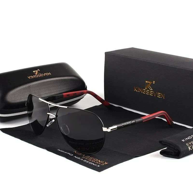 Men's Polarized Retro Sunglasses with UV400 Protection for Driving & Outdoor Activities
