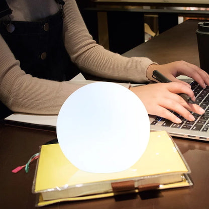 Cordless LED Sphere Accent Lighting 8 Inch Remote Color-Changing Wireless Nightstand Illumination for Bedroom Living Room Kids Room Home Off