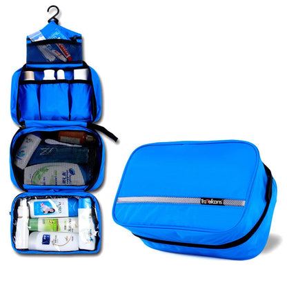 Large Water-Resistant Toiletry Bag for Travel – Spacious Organizer Pouch for Men & Women with Handle & Zippered Compartments for Gym