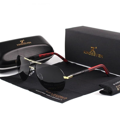 Polarized Aluminum Frame Sunglasses for Men & Women – UV400 Protection