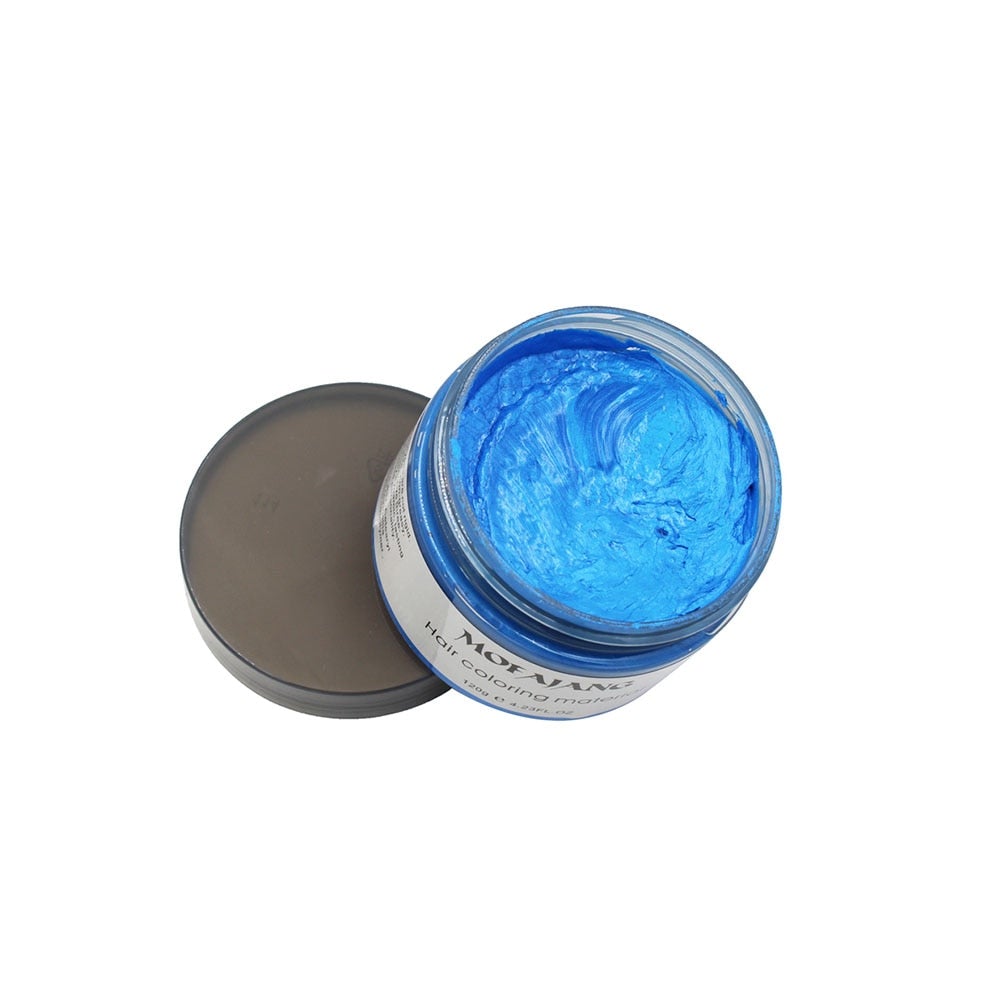 Temporary Hair Color Styling Wax - Washable Hair Dye for Bold Looks - 4.2 oz Jar