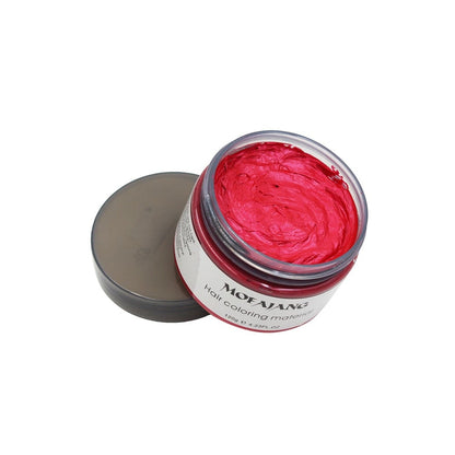Temporary Hair Color Styling Wax - Washable Hair Dye for Bold Looks - 4.2 oz Jar