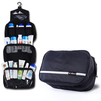 Large Water-Resistant Toiletry Bag for Travel – Spacious Organizer Pouch for Men & Women with Handle & Zippered Compartments for Gym