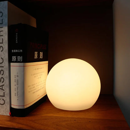 Cordless LED Sphere Accent Lighting 8 Inch Remote Color-Changing Wireless Nightstand Illumination for Bedroom Living Room Kids Room Home Off
