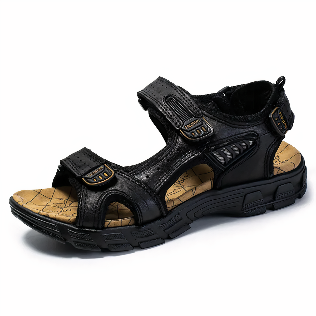 Men's Orthopedic Sandals with Arch Support for Heel & Knee Pain Relief | Cushioned Footbed Slides for Plantar Fasciitis & All-Day Comfort