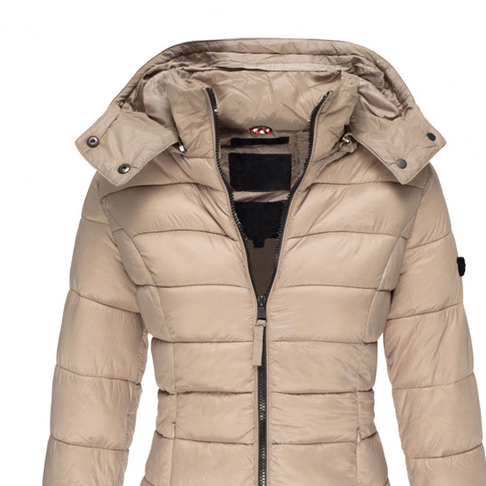 Women's Hooded Trench Coat – Oversized Warm Jacket for Fall Winter Spring – Water-Resistant Long Windbreaker