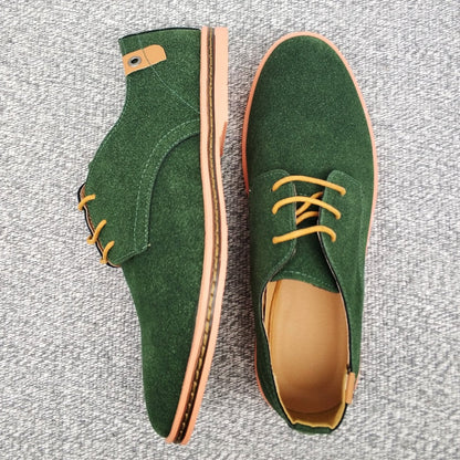 Men's Lace-Up Oxford Dress Shoes – Classic Leather Design for Work & Casual Wear, Versatile Formal Footwear