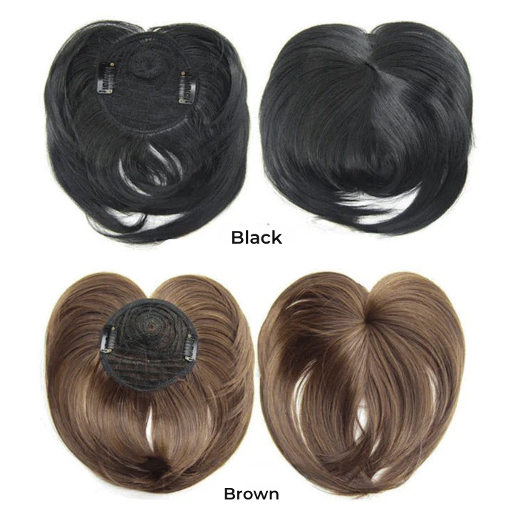 Clip-In Hair Topper for Volume and Coverage | Lightweight Synthetic Fiber Extension with Secure Clips for Thinning Hair or Crown Enhancement