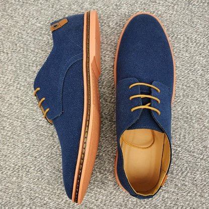 Men's Lace-Up Oxford Dress Shoes – Classic Leather Design for Work & Casual Wear, Versatile Formal Footwear