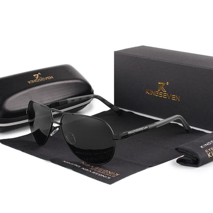 Polarized Aluminum Frame Sunglasses for Men & Women – UV400 Protection