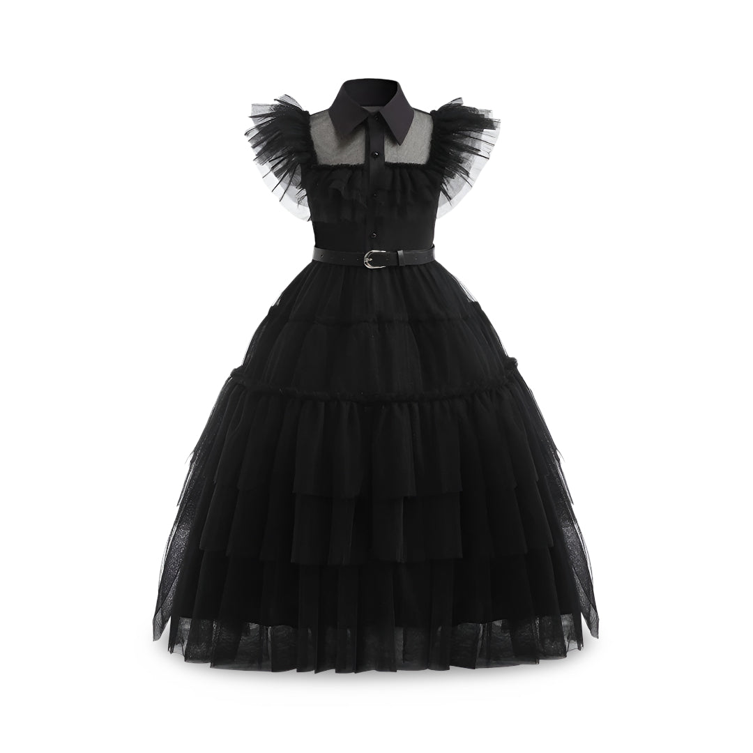 Festive Princess Dress | Layered Halloween Costume for Kids & Teens | Perfect for Parties and Themed Celebrations