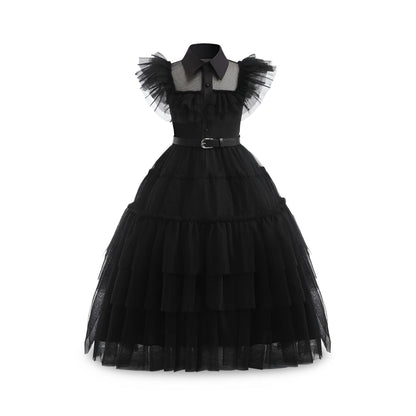 Festive Princess Dress | Layered Halloween Costume for Kids & Teens | Perfect for Parties and Themed Celebrations