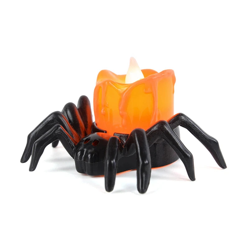 Halloween Candle Holder - Pumpkin Design, Flameless LED Light