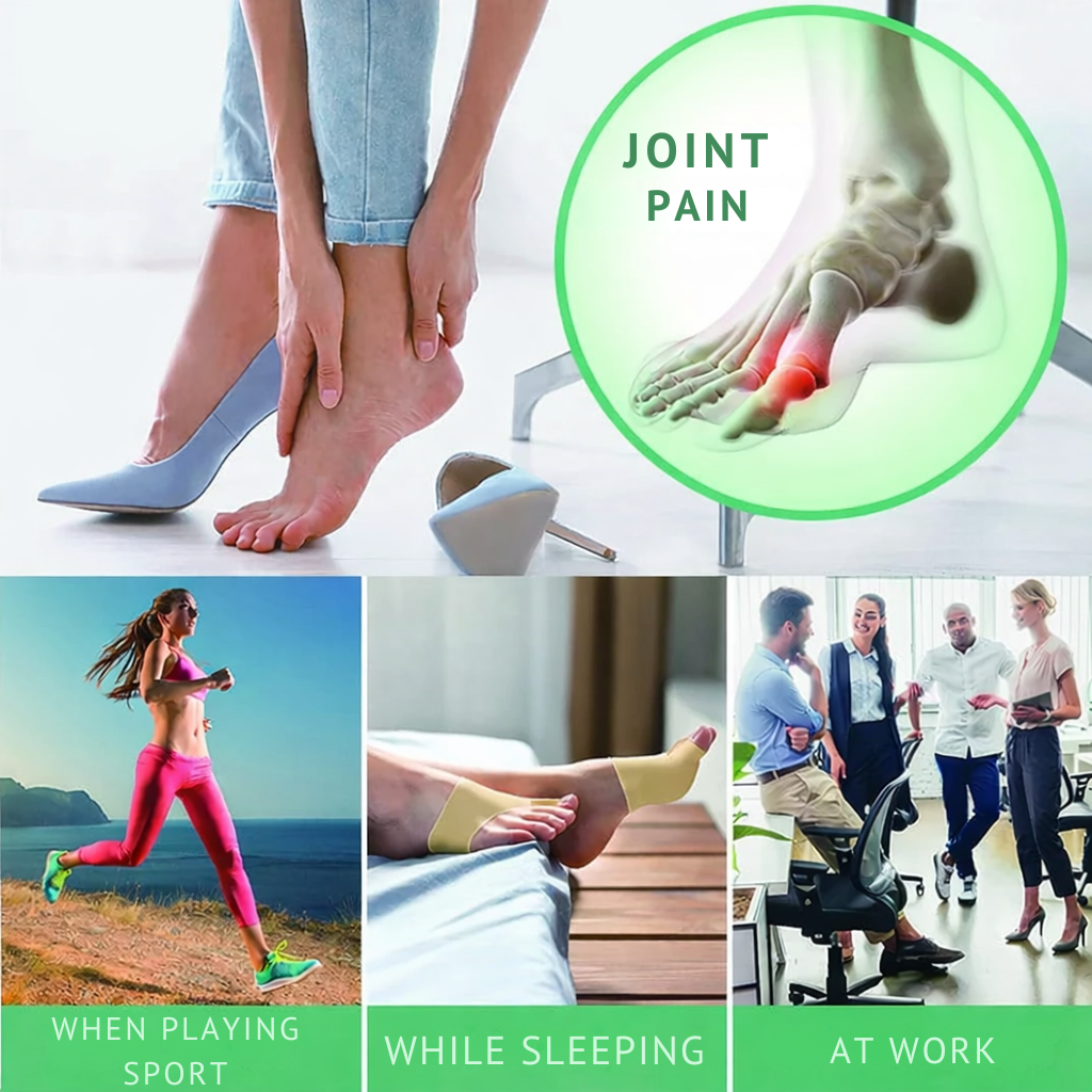 Orthopedic Toe Straightener for Bunion Relief and Big Toe Alignment with Soft Gel Cushion | Discreet Pain Relief Support Brace for Walking S